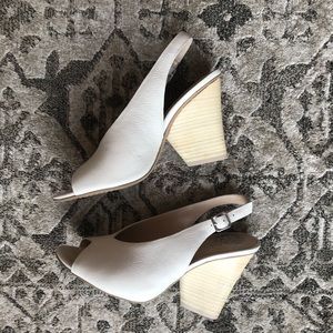 Vince Camuto leather sling-back heels